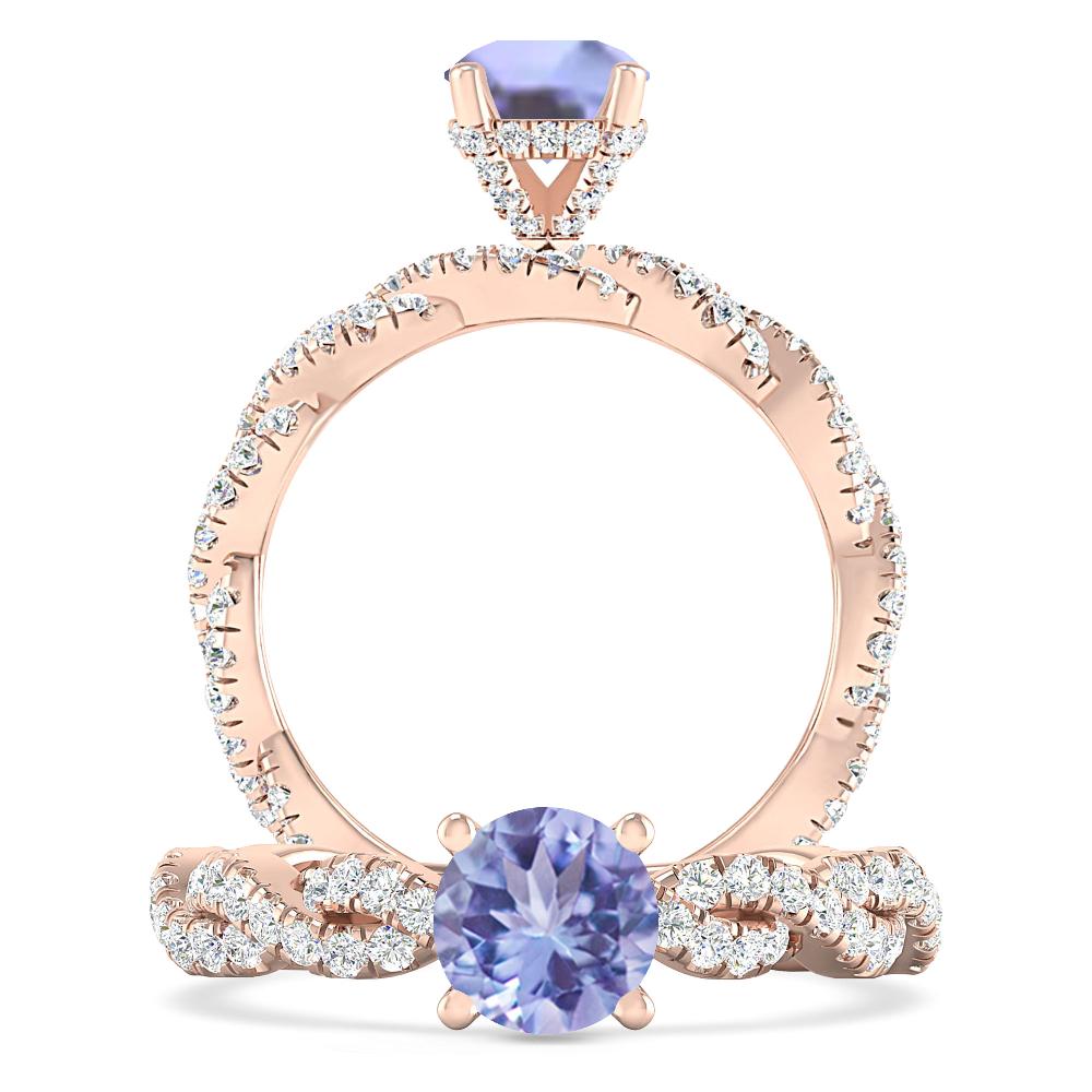 Rose Gold - Tanzanite