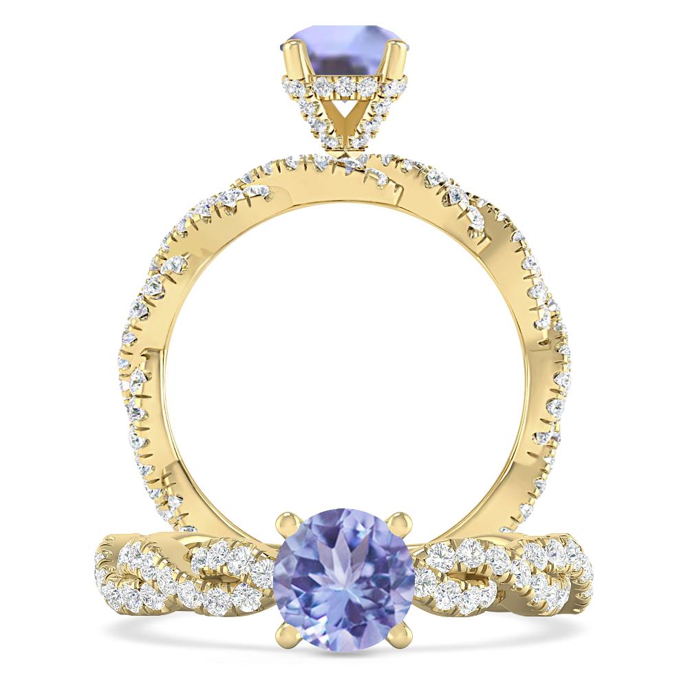 Yellow Gold - Tanzanite