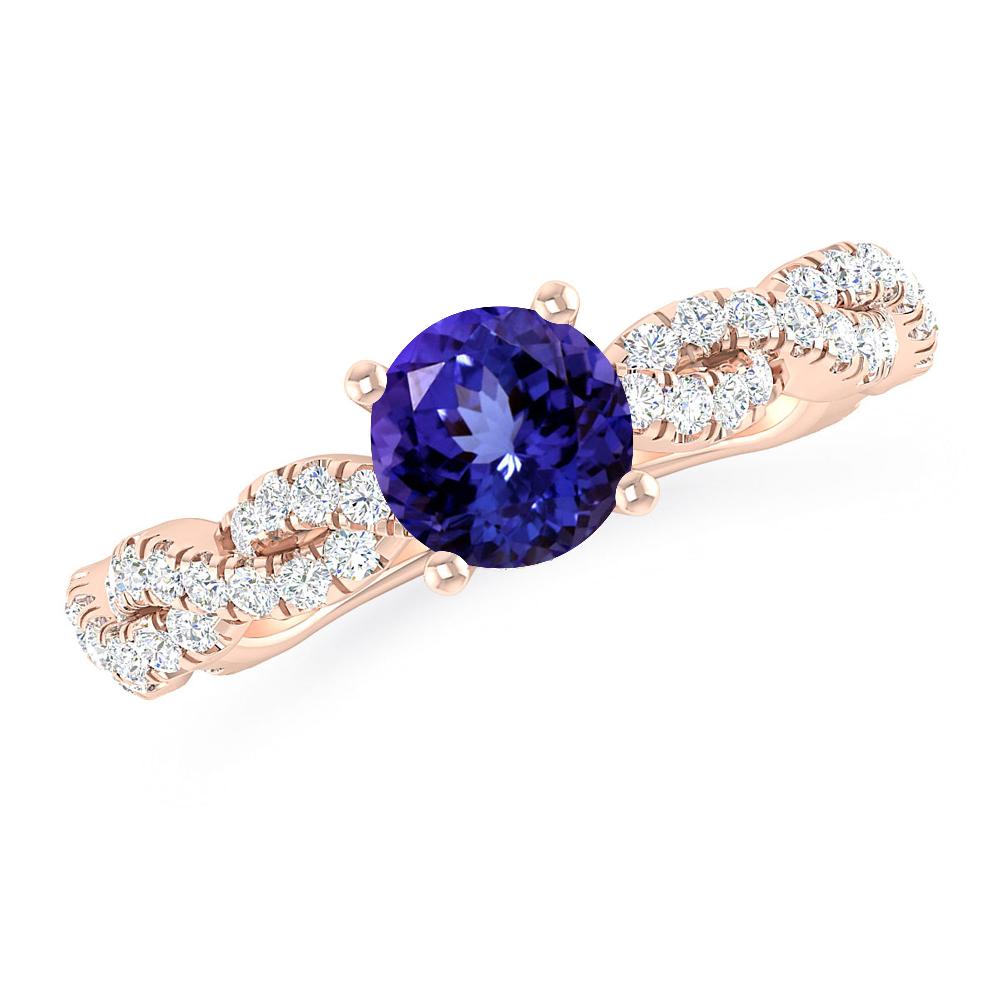 Rose Gold - Tanzanite