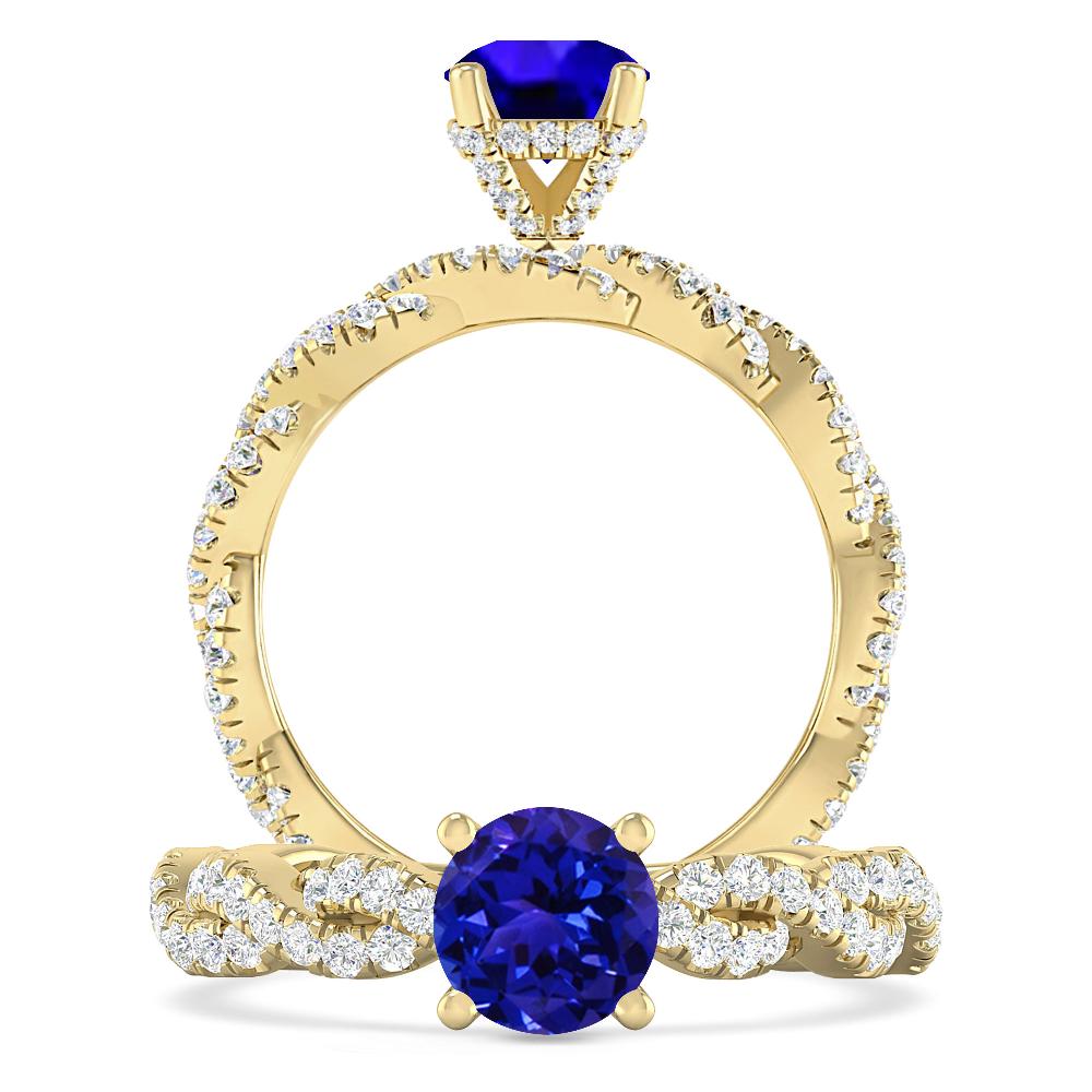 Yellow Gold - Tanzanite