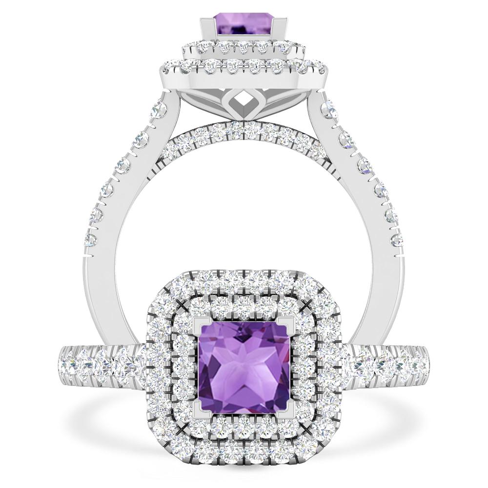 White Gold - Amethyst