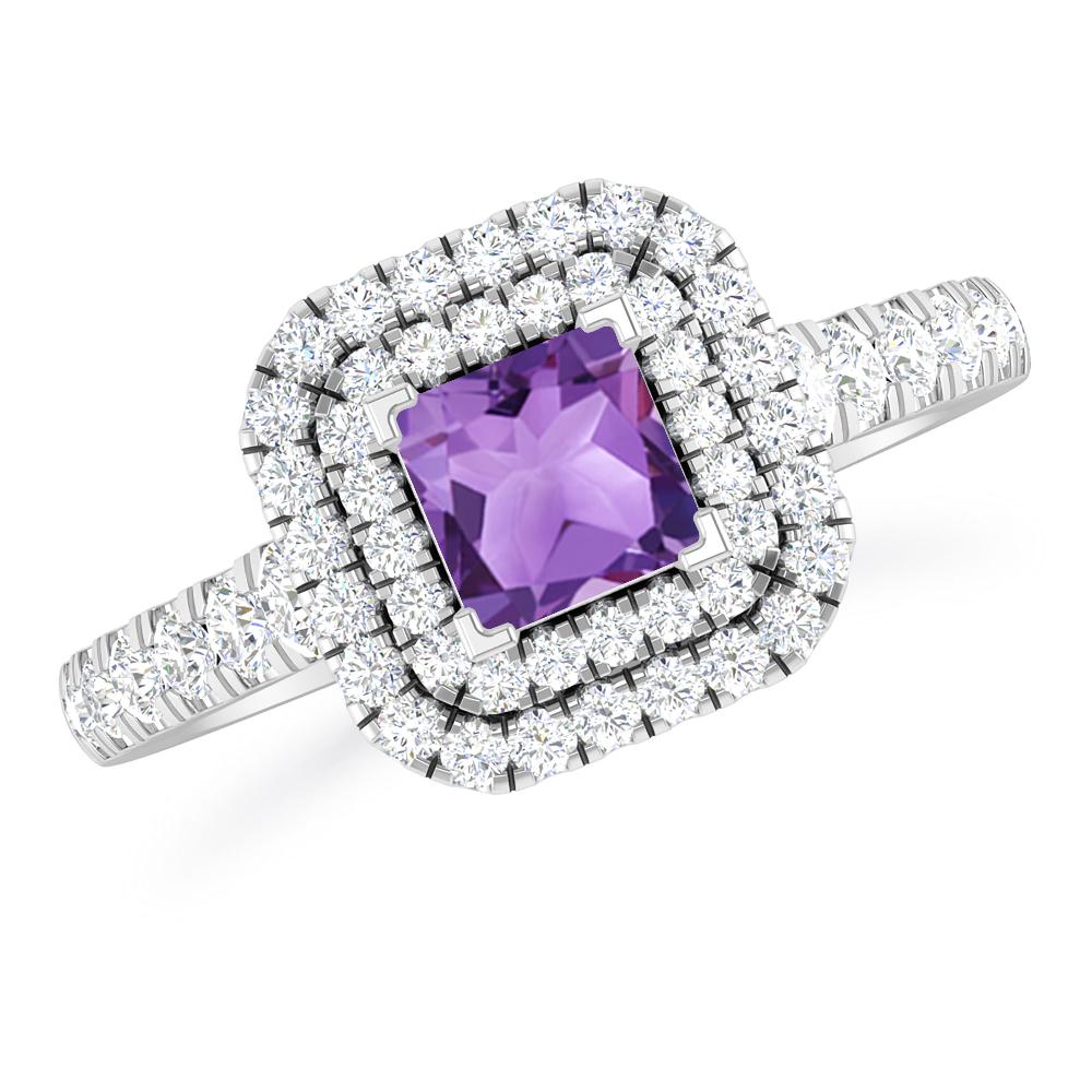 White Gold - Amethyst