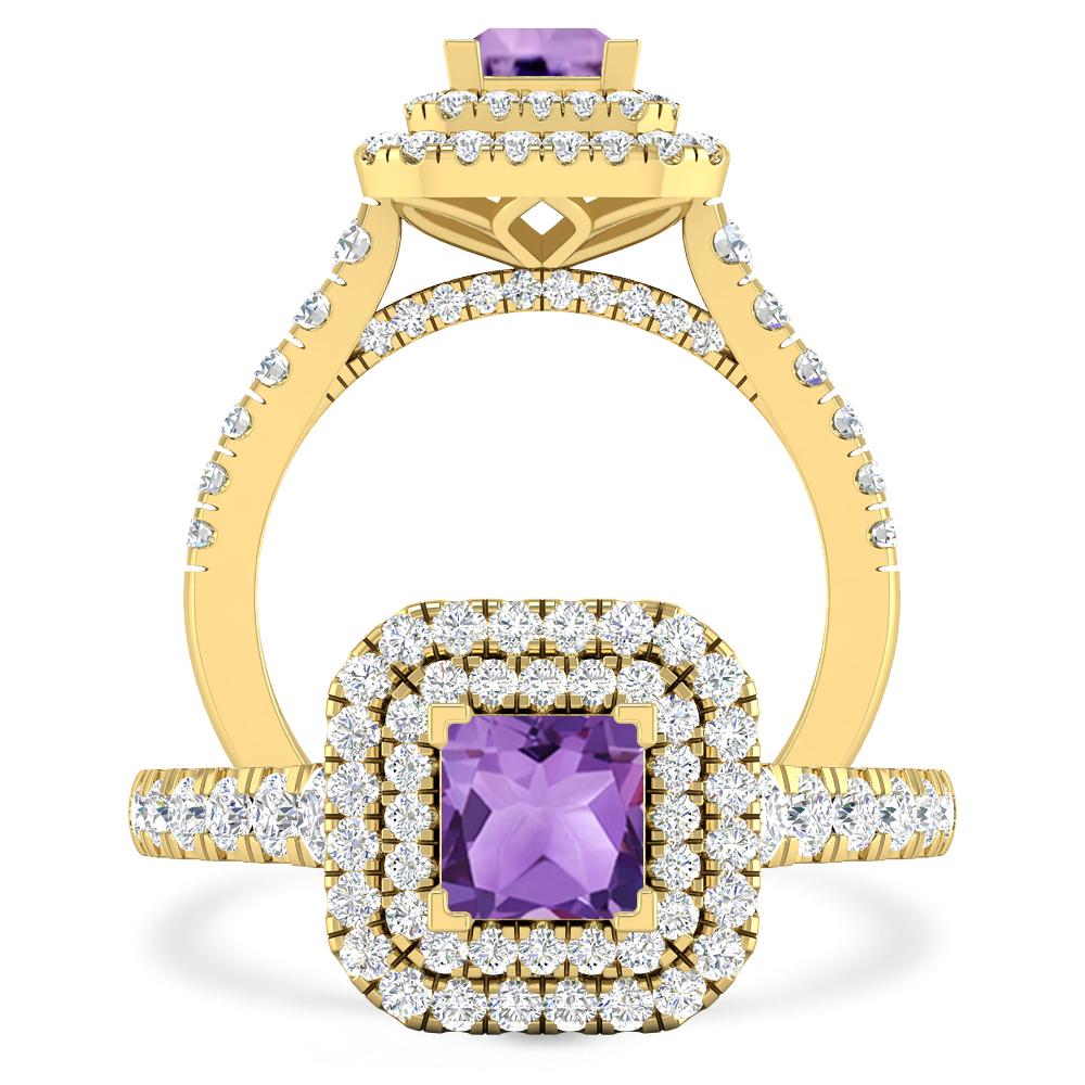 Yellow Gold - Amethyst