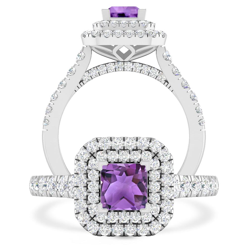 White Gold - Amethyst