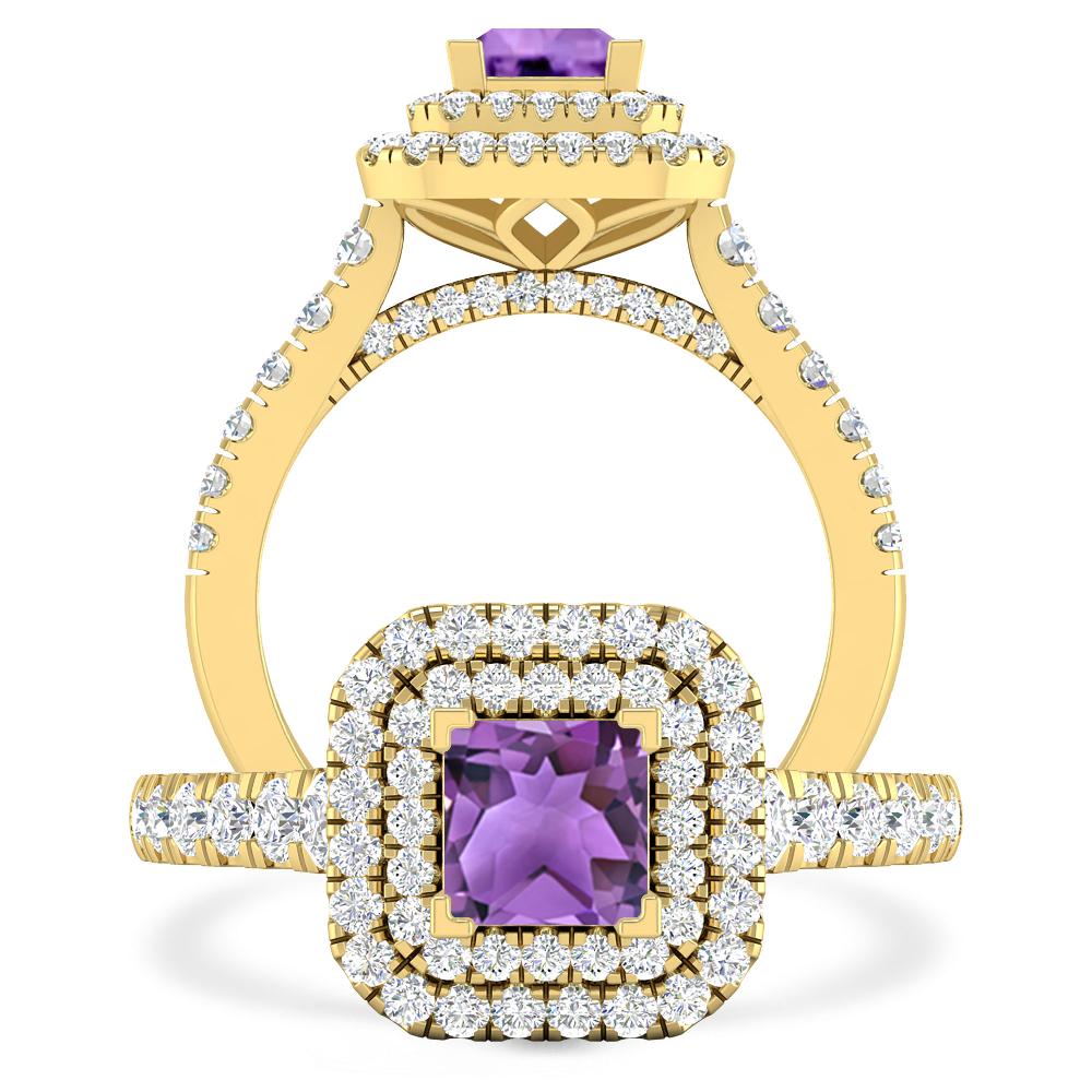 Yellow Gold - Amethyst