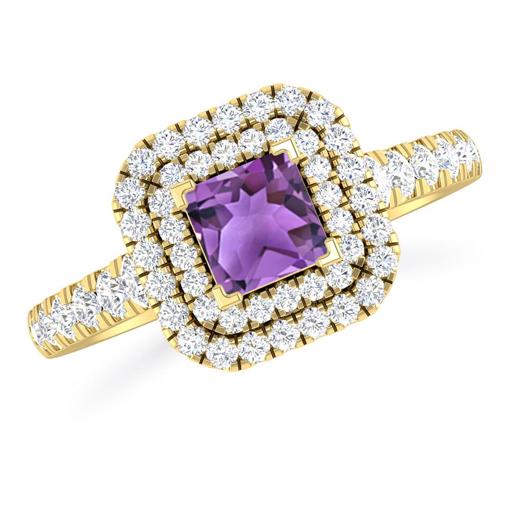 Yellow Gold - Amethyst