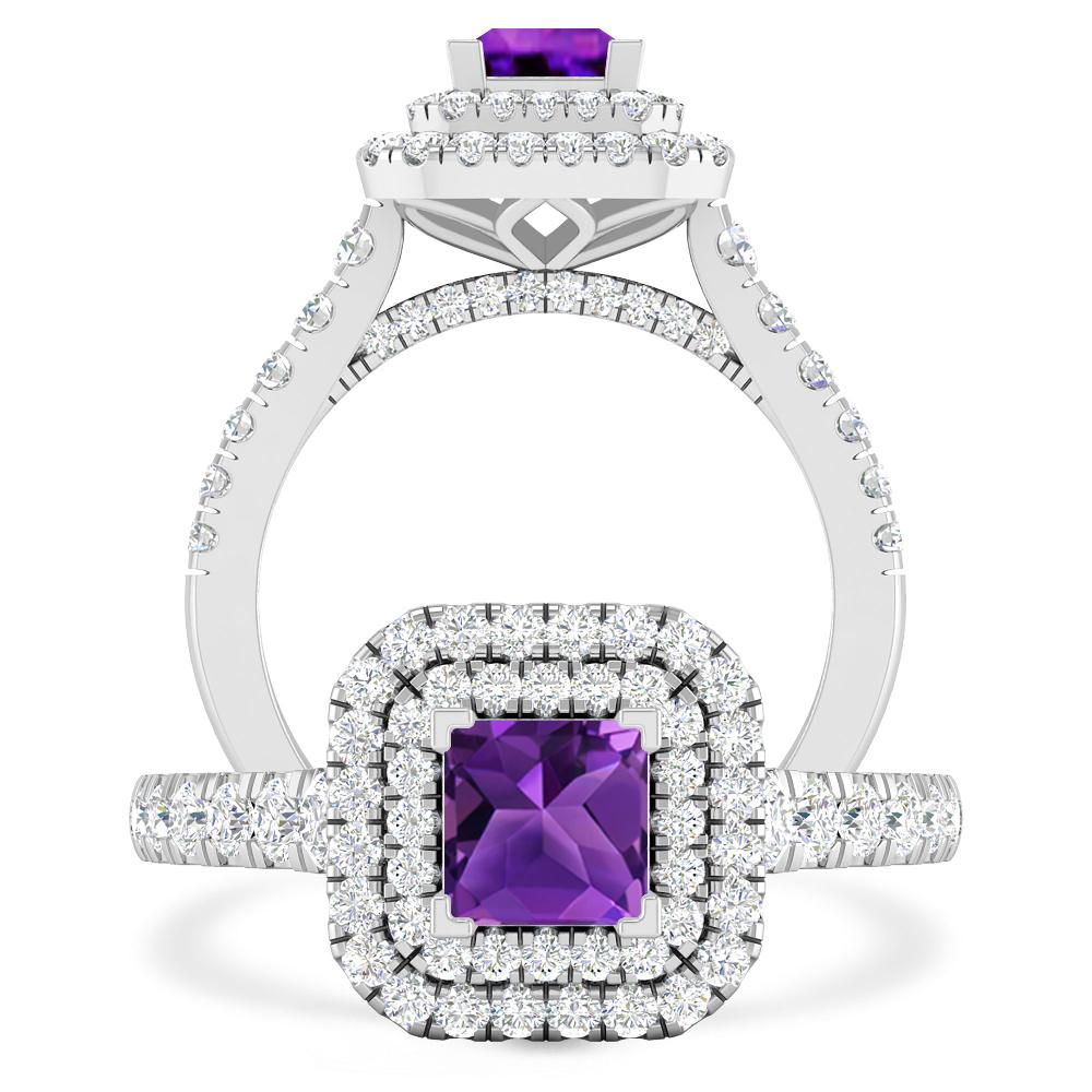 White Gold - Amethyst