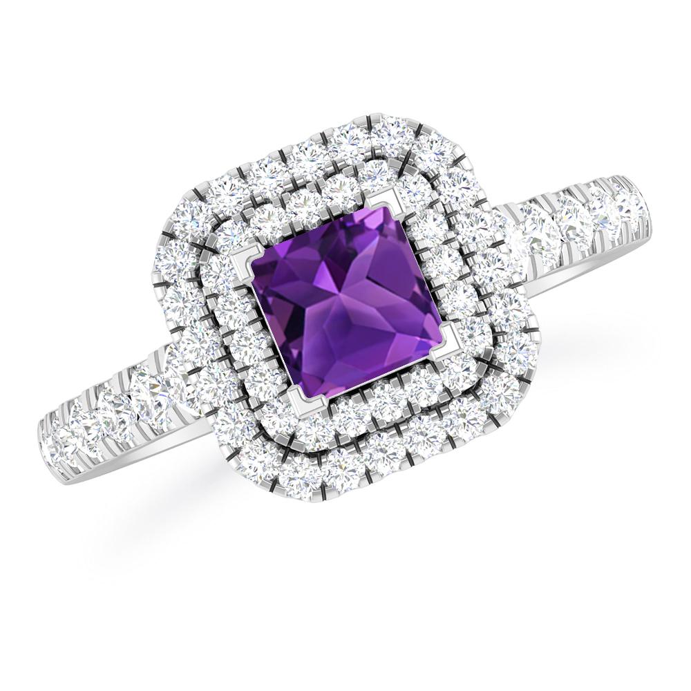 White Gold - Amethyst