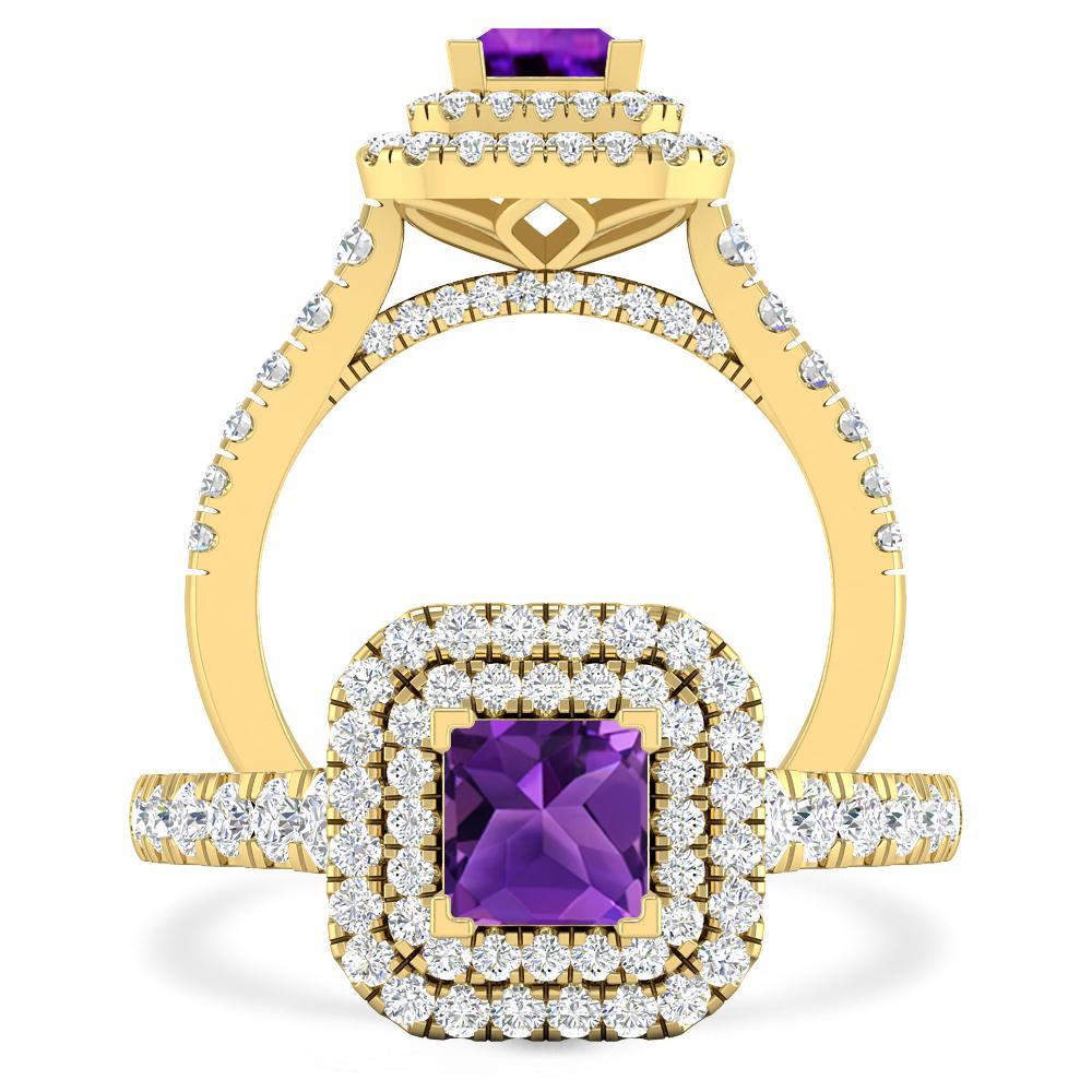 Yellow Gold - Amethyst