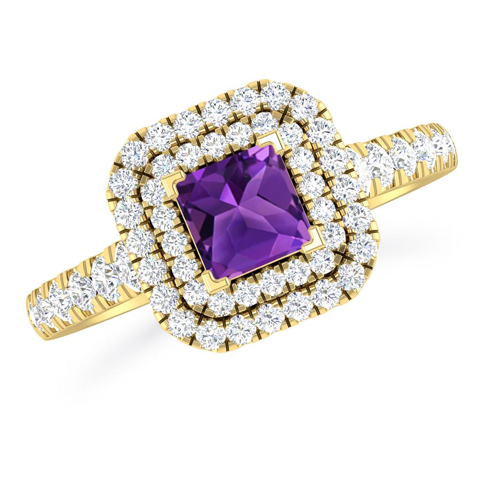 Yellow Gold - Amethyst