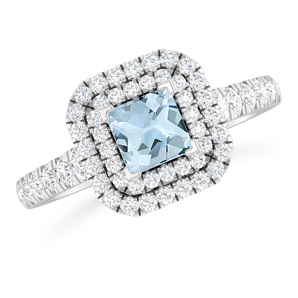 White Gold - Aquamarine