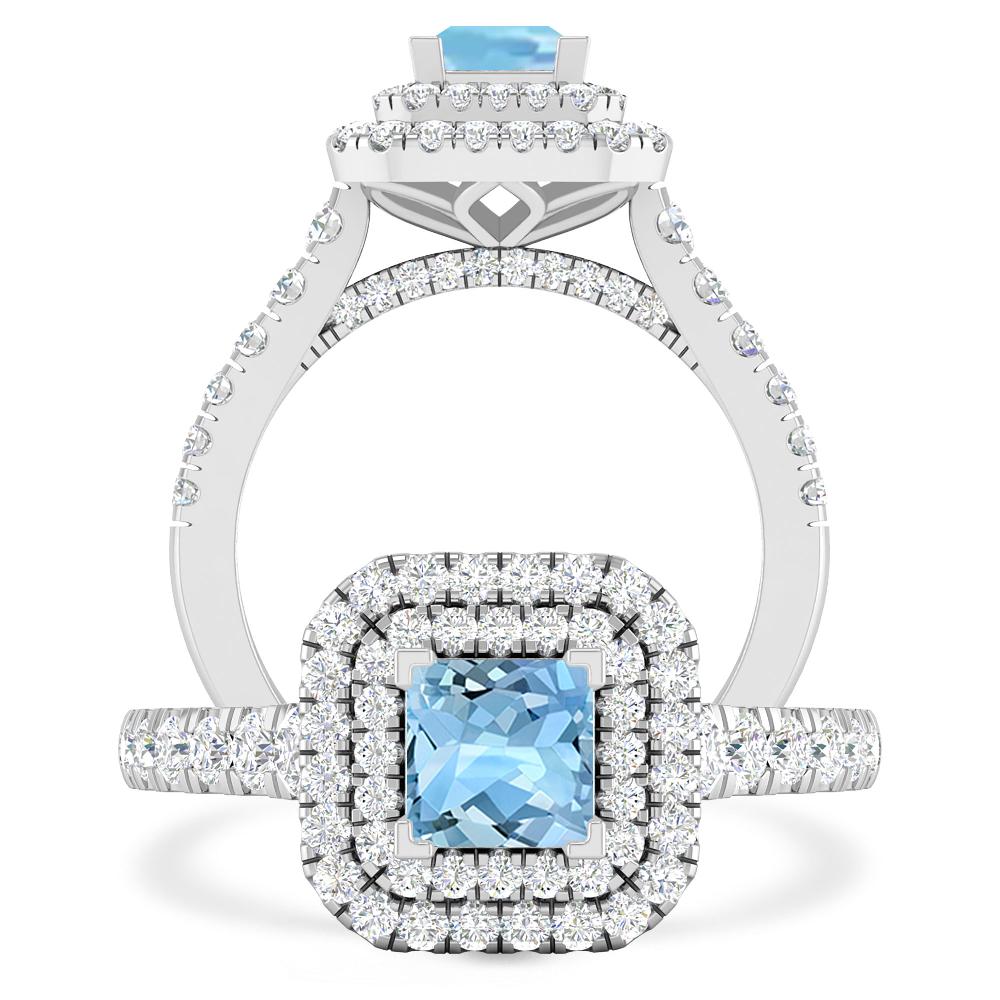 White Gold - Aquamarine