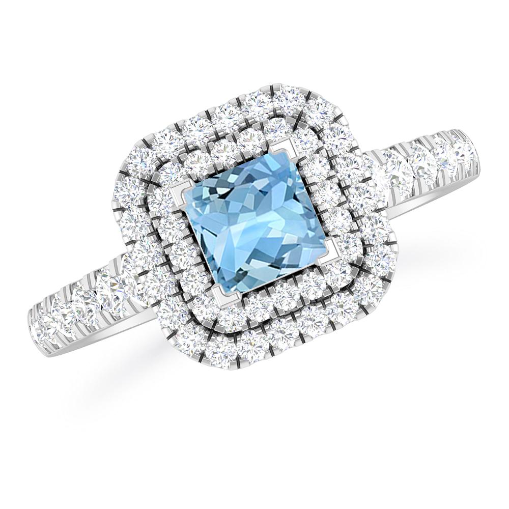 White Gold - Aquamarine