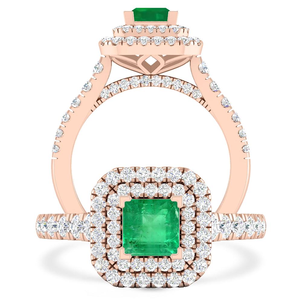 Rose Gold - Emerald