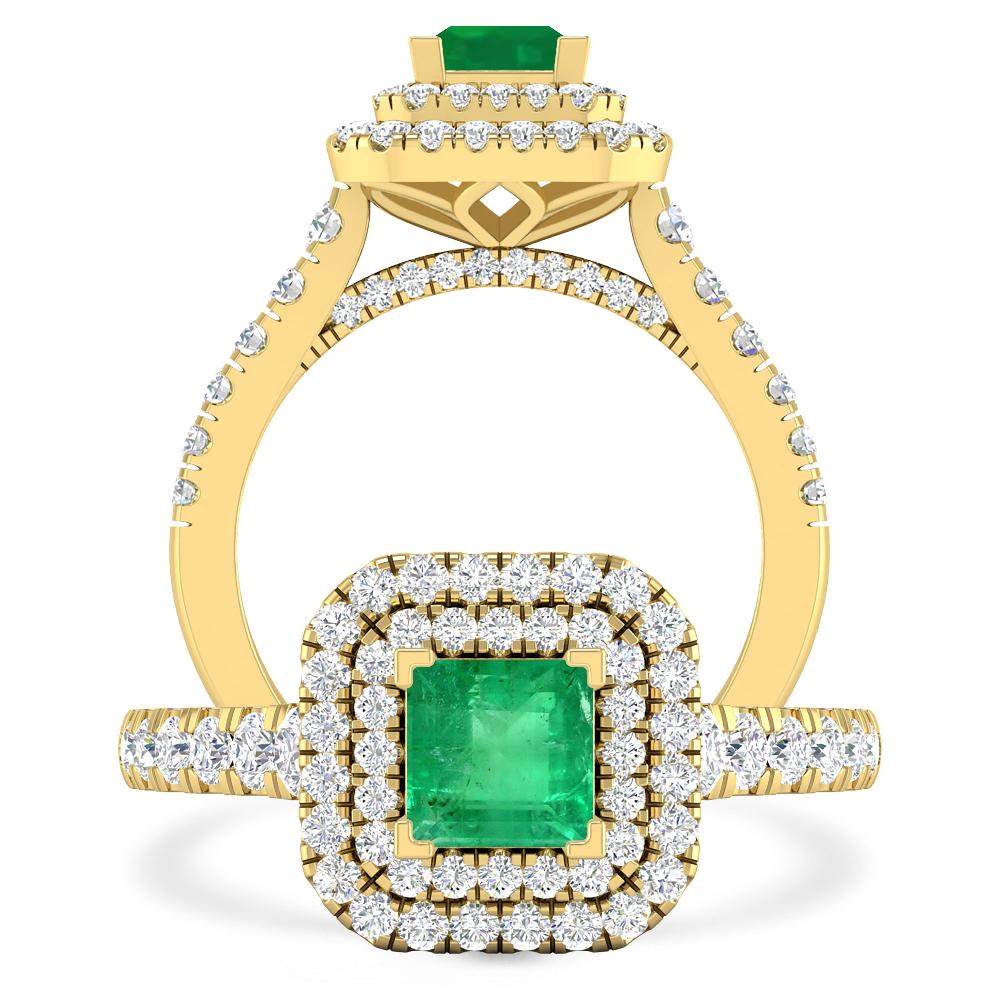 Yellow Gold - Emerald