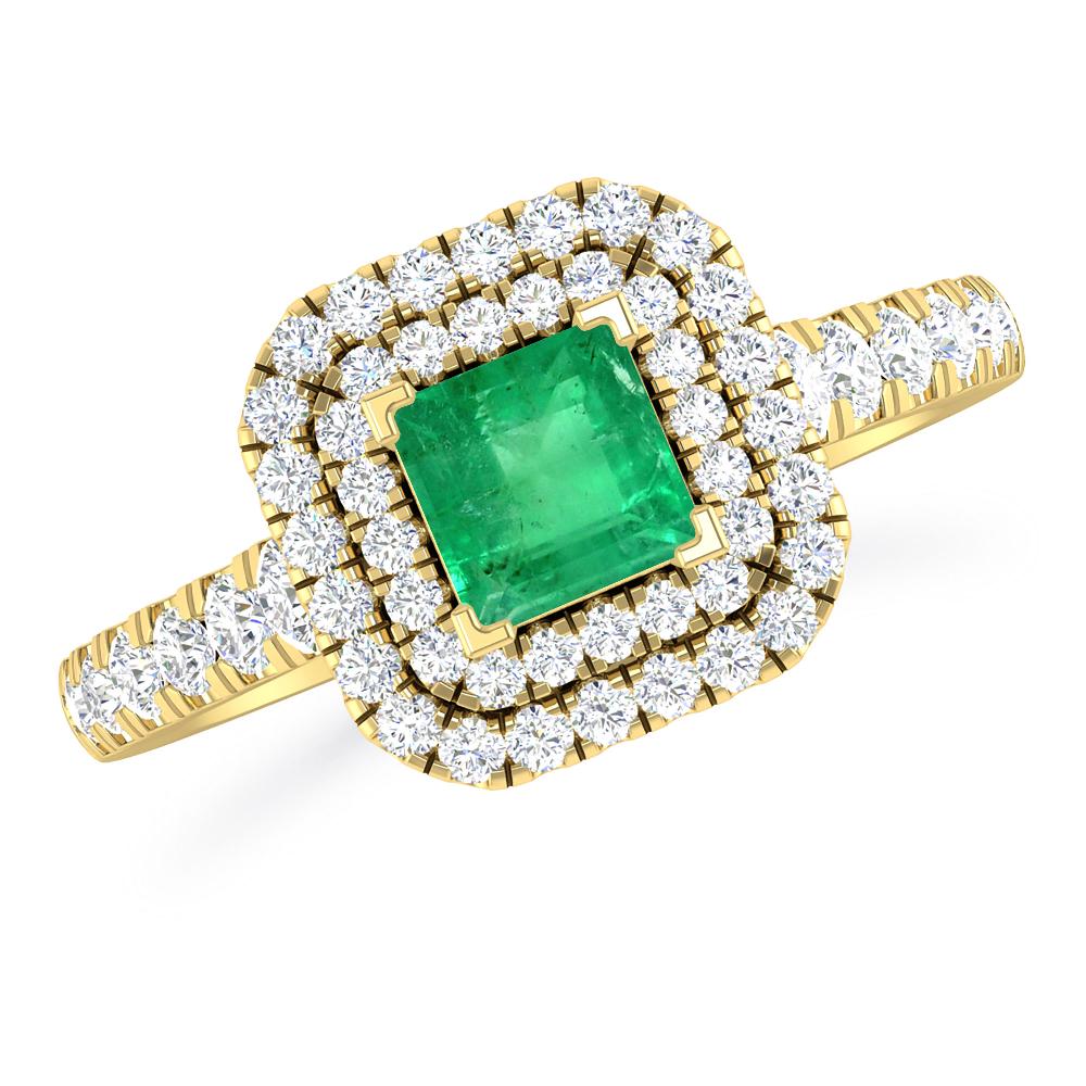 Yellow Gold - Emerald