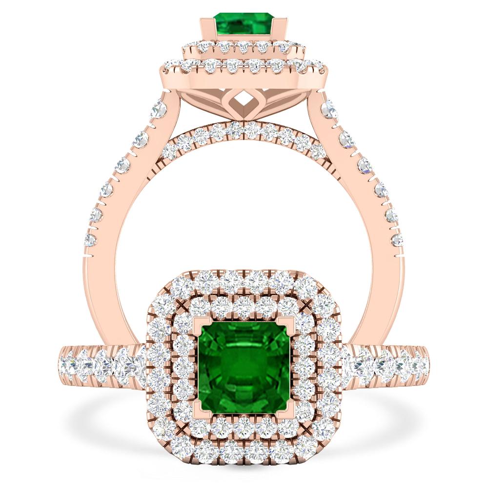 Rose Gold - Emerald