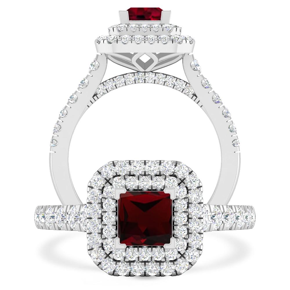 White Gold - Garnet