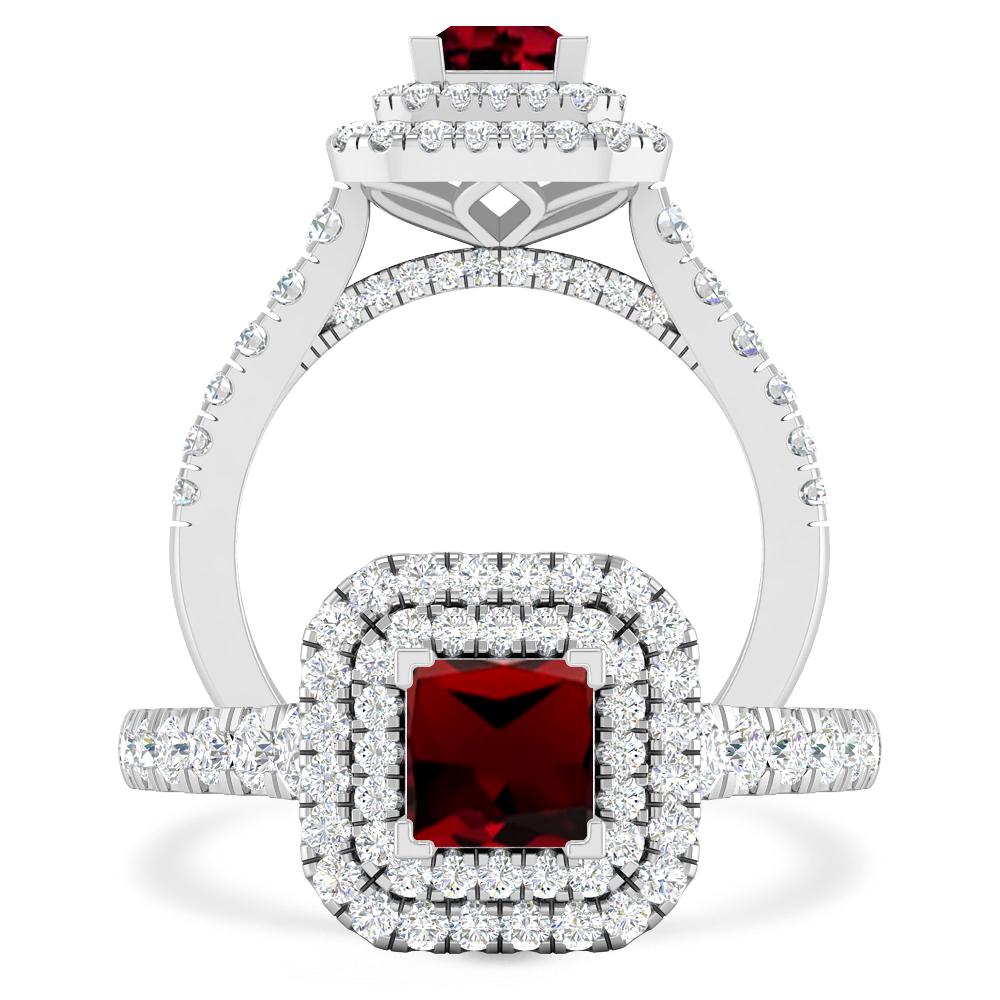 White Gold - Garnet