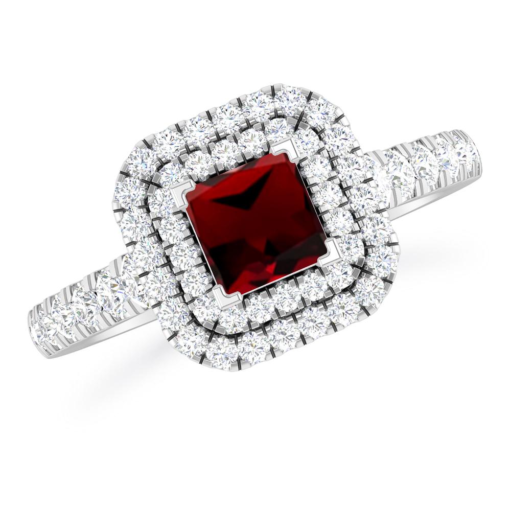 White Gold - Garnet