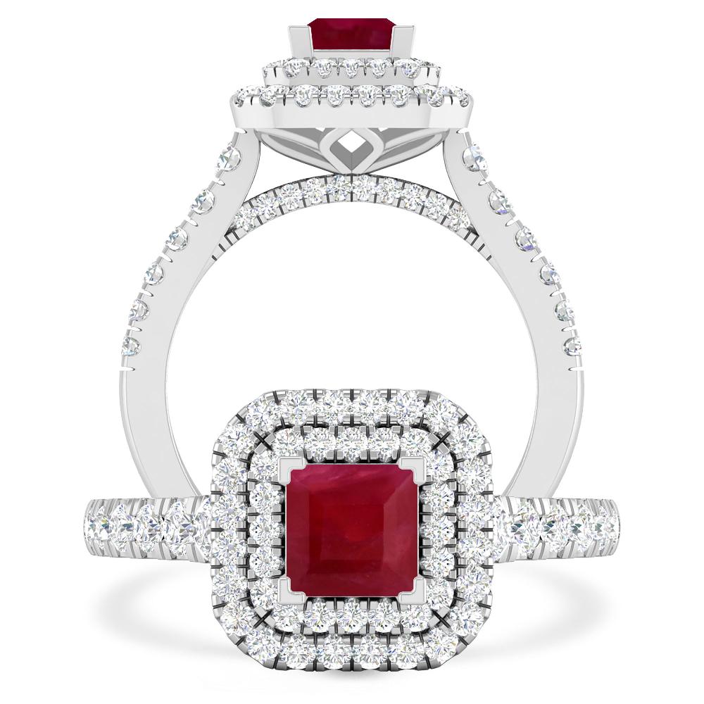 White Gold - Ruby