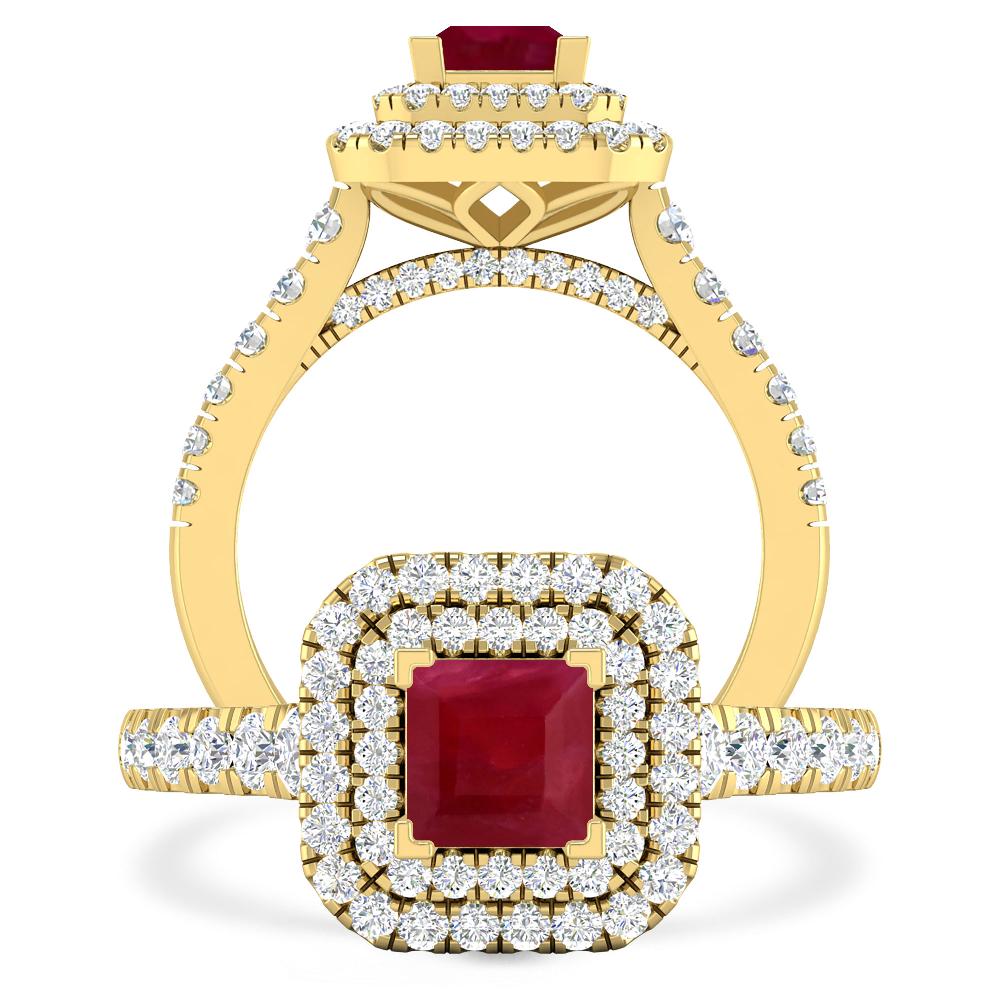 Yellow Gold - Ruby