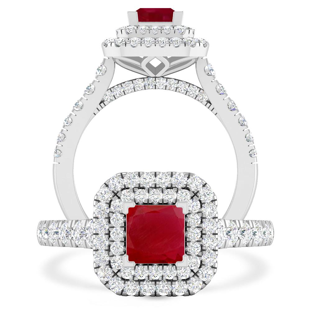 White Gold - Ruby