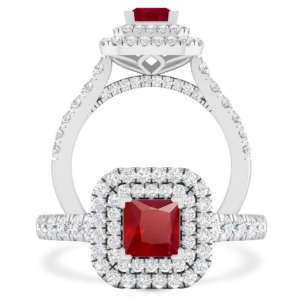 White Gold - Ruby