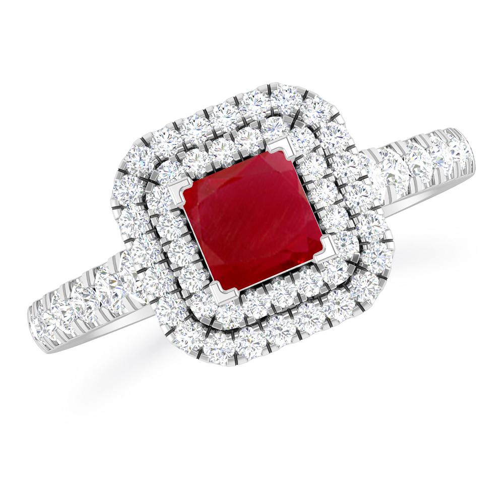 White Gold - Ruby