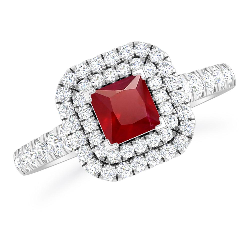 White Gold - Ruby