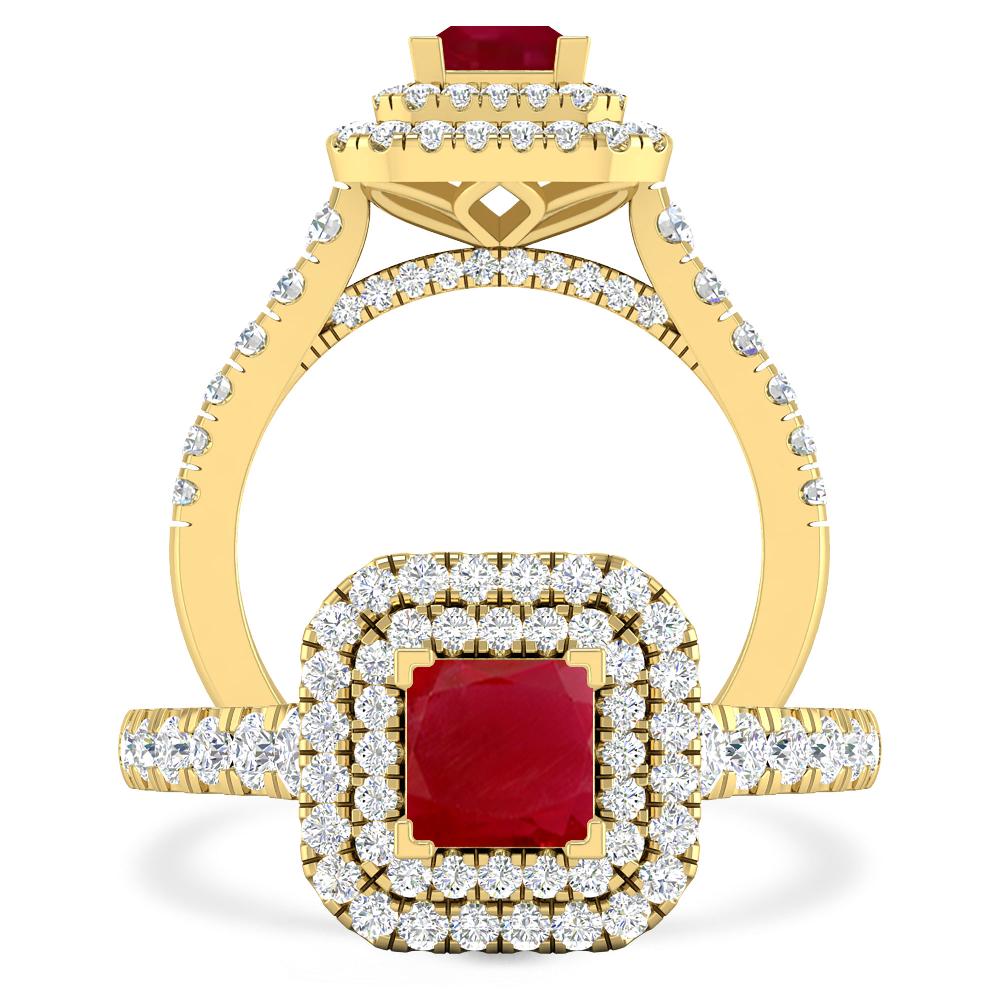 Yellow Gold - Ruby