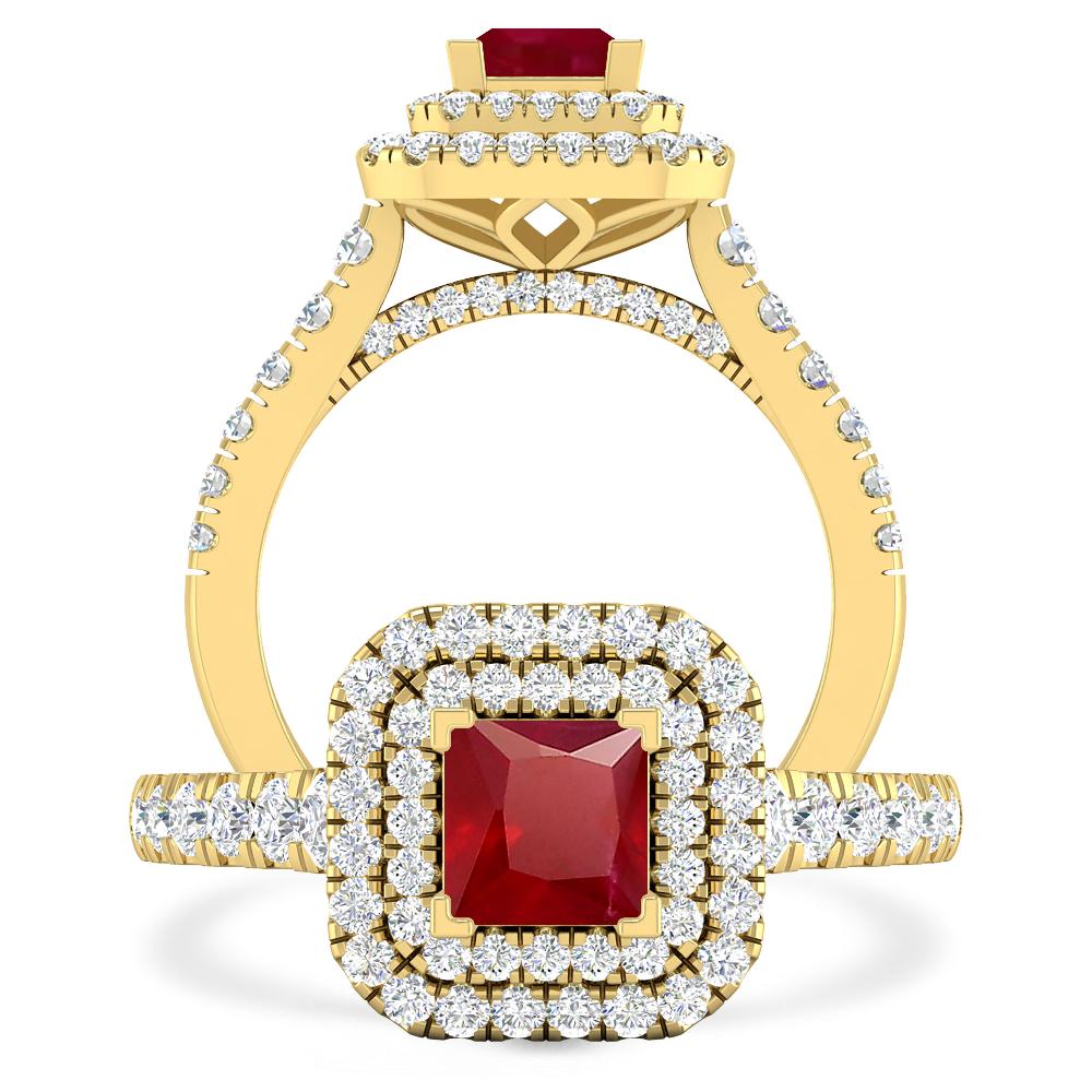 Yellow Gold - Ruby