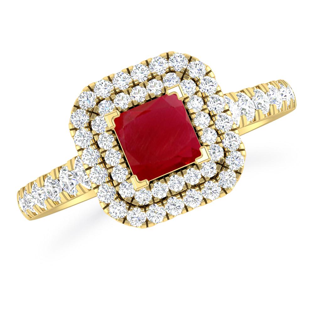 Yellow Gold - Ruby