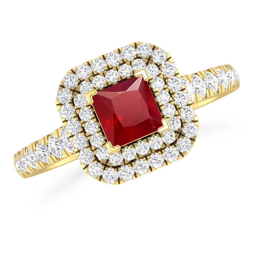 Yellow Gold - Ruby