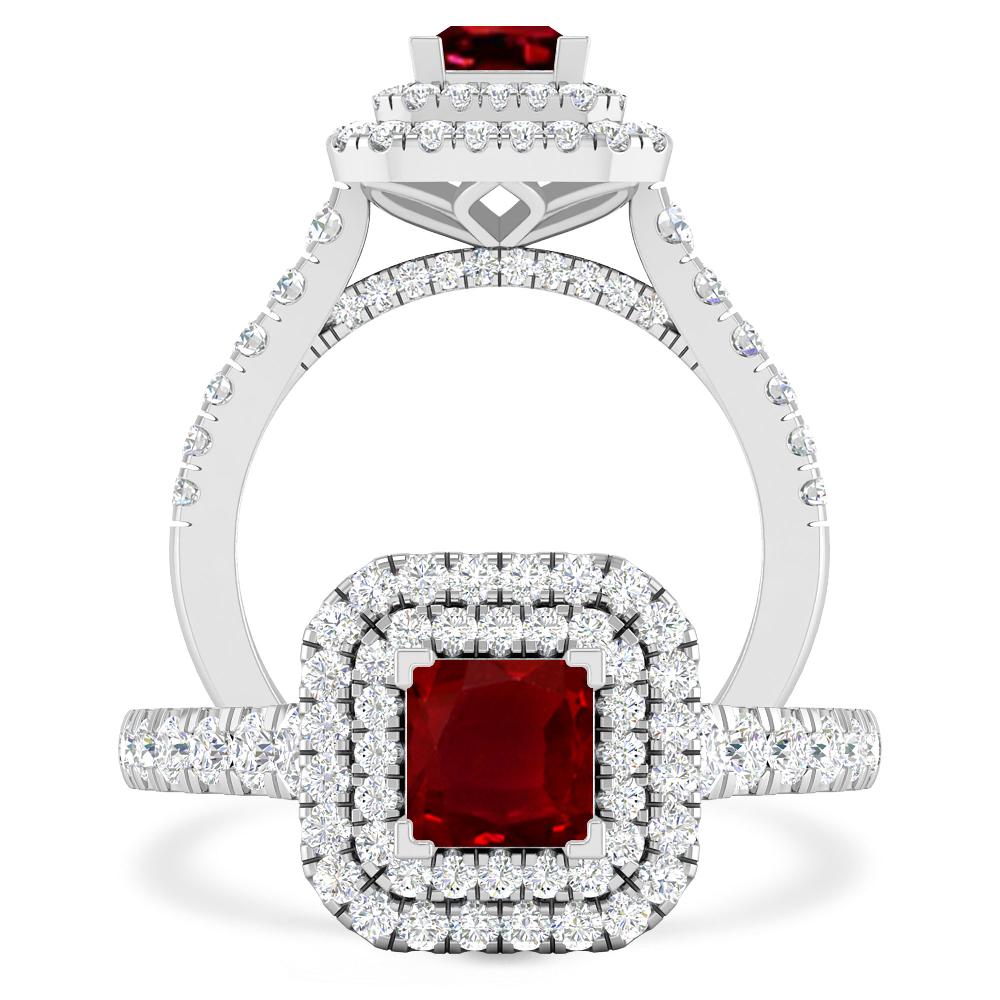 White Gold - Ruby