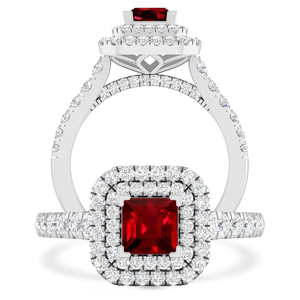 White Gold - Ruby