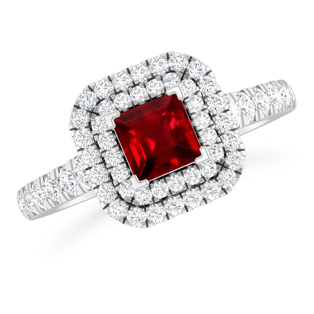 White Gold - Ruby