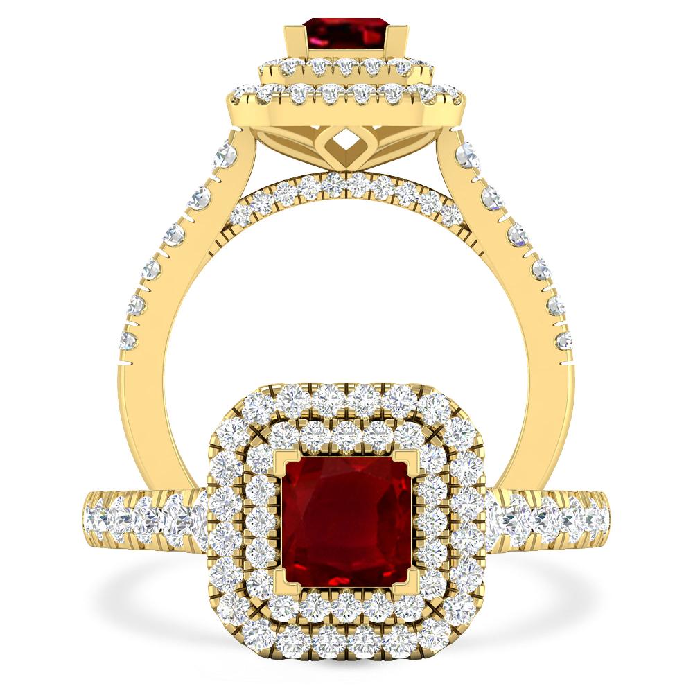 Yellow Gold - Ruby