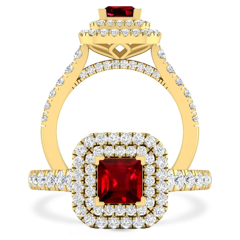 Yellow Gold - Ruby