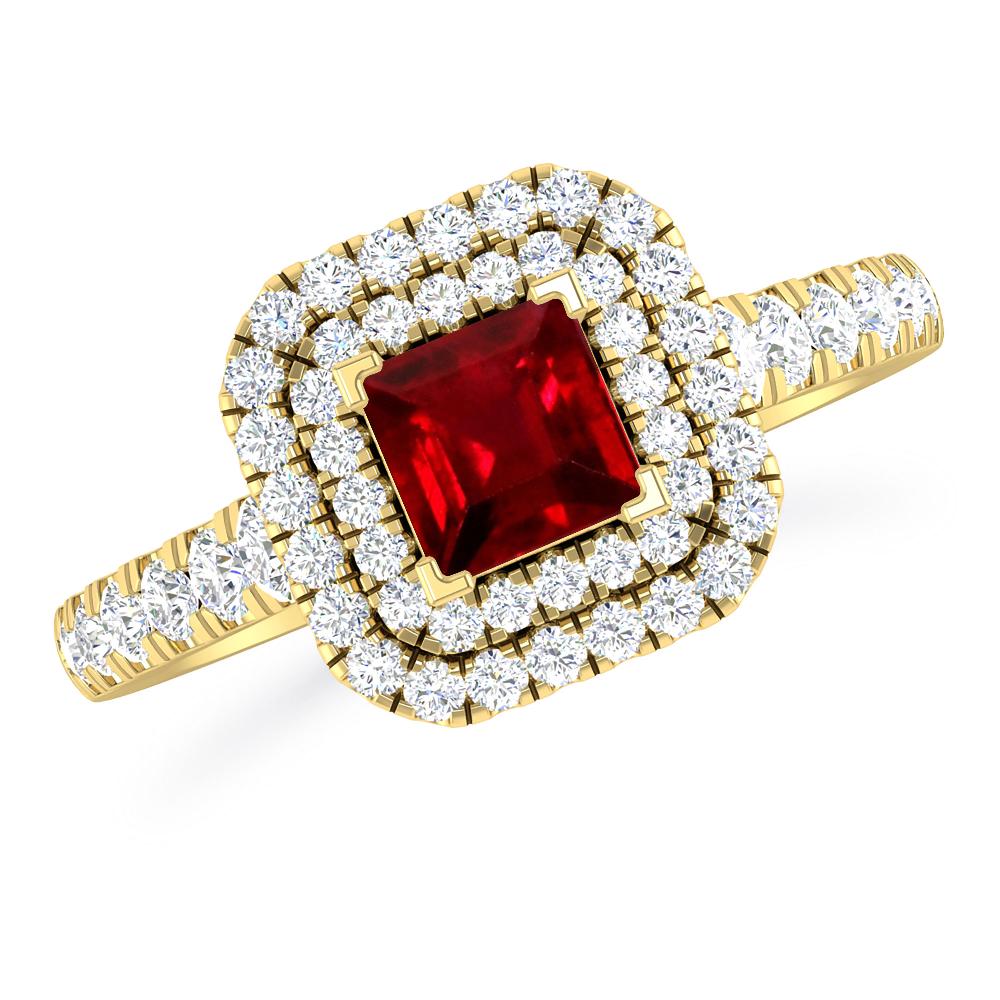 Yellow Gold - Ruby