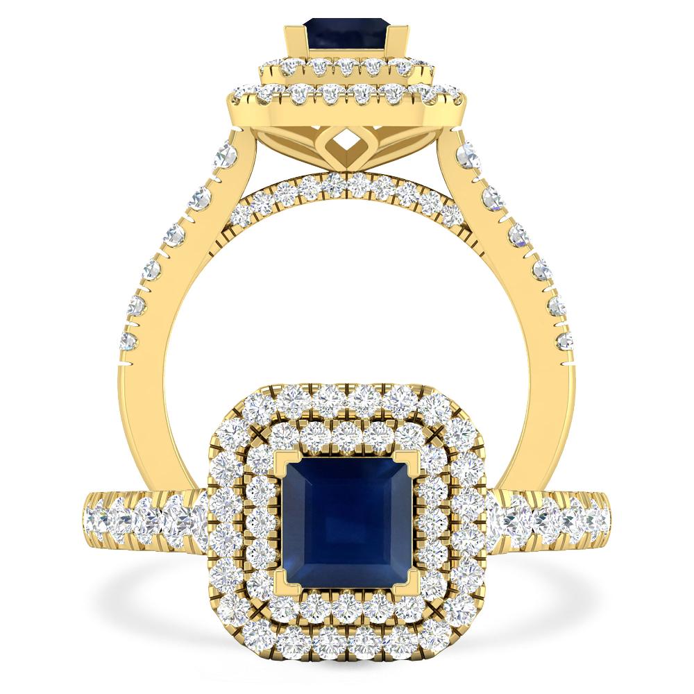 Yellow Gold - Sapphire