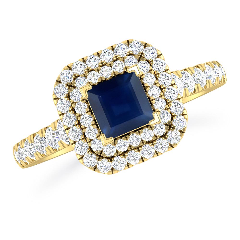 Yellow Gold - Sapphire