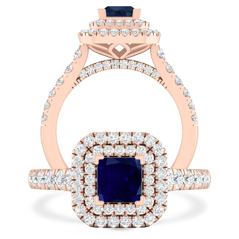 Rose Gold - Sapphire