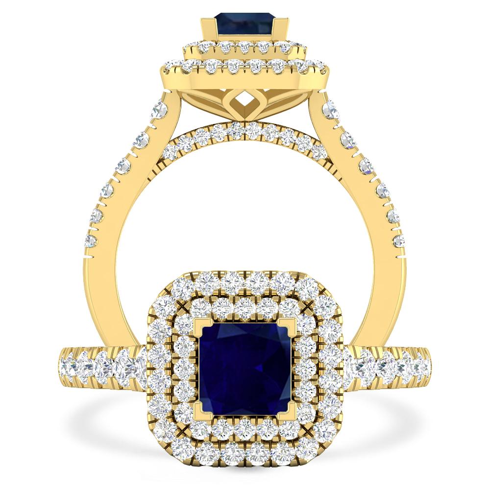 Yellow Gold - Sapphire