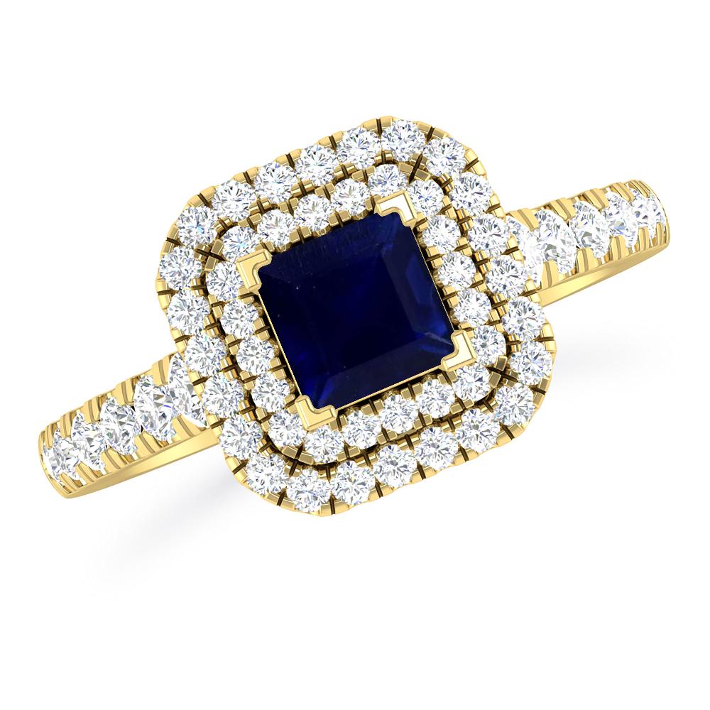 Yellow Gold - Sapphire