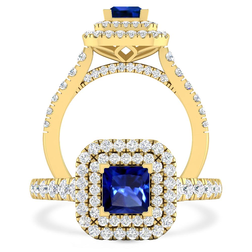 Yellow Gold - Sapphire