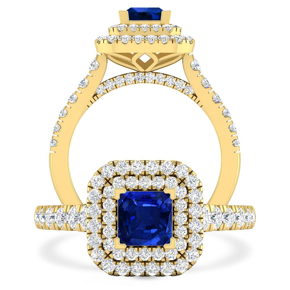 Yellow Gold - Sapphire