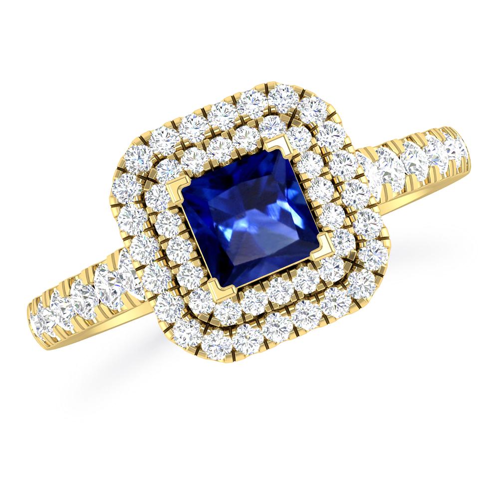 Yellow Gold - Sapphire