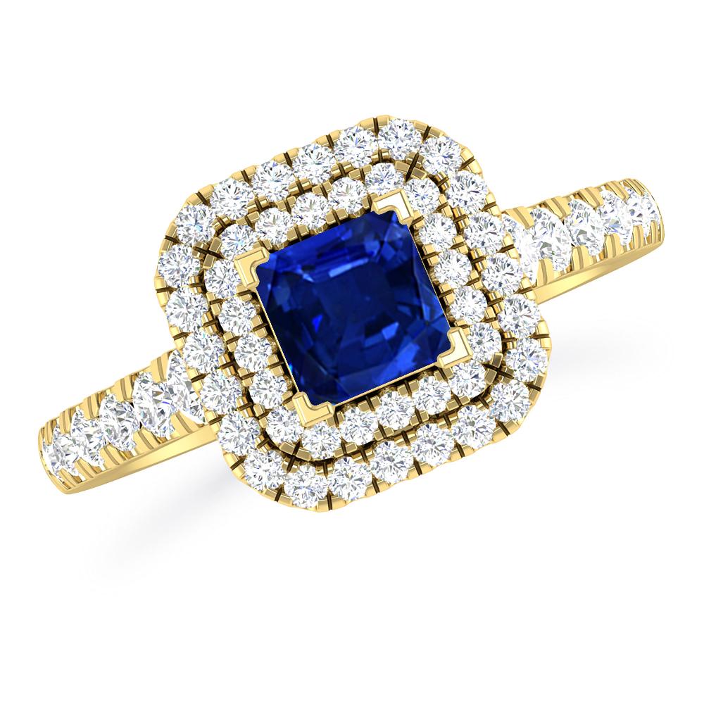 Yellow Gold - Sapphire