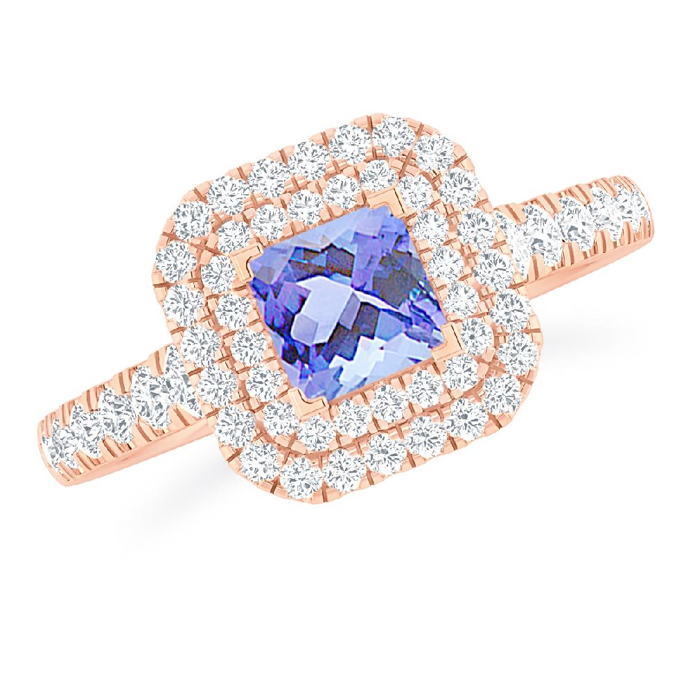 Rose Gold - Tanzanite